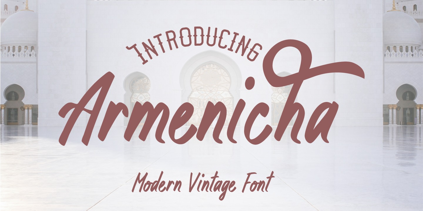 Пример шрифта Armenicha